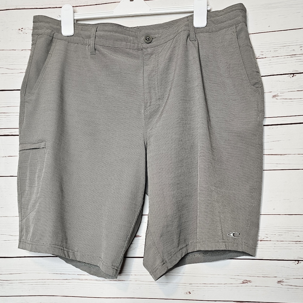 Men's O'Neill Gray Crossover Hybrid Casual Shorts